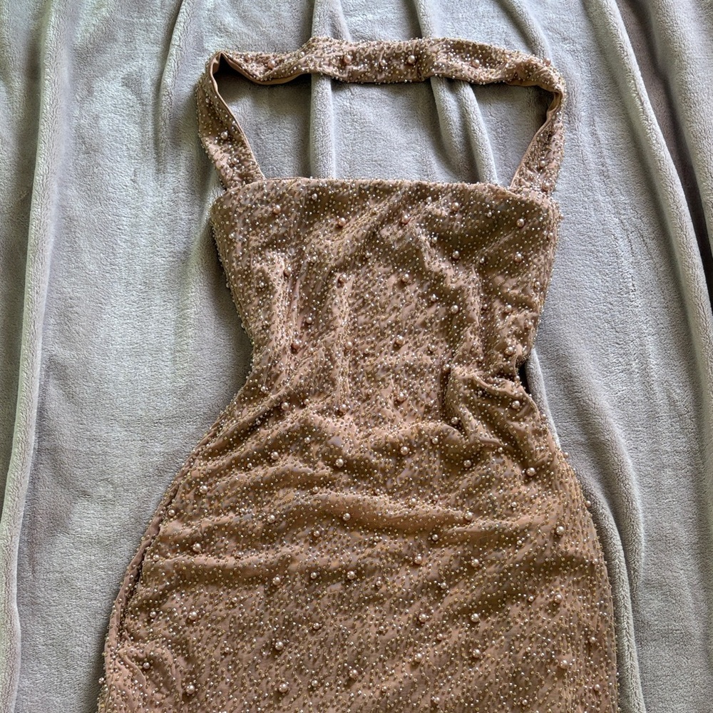 Oh Polly - Embellished Bandeau Maxi Dress